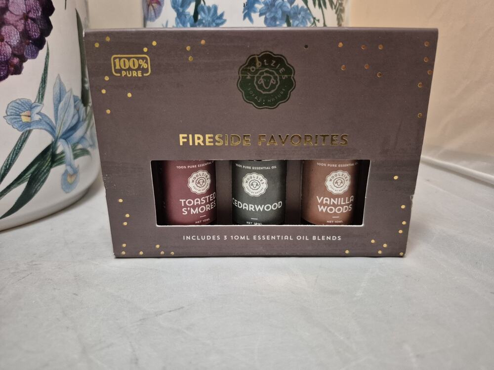 💥 Woolzies 100% Pure Essential Oil Blends (3) Bottles Cozy Fireside Smores A3
